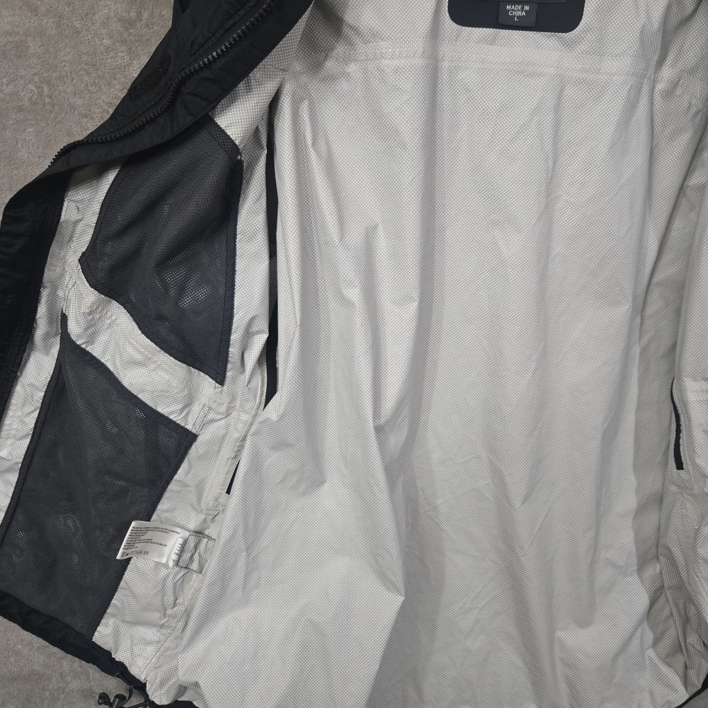Eddie Bauer Jacket Mens Large Full Zip Waterproof Weatheredge Windbreaker Black - Picture 7 of 12
